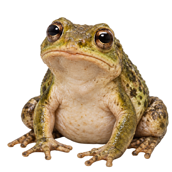Two CashFrogs keeping each other company on a lily pad